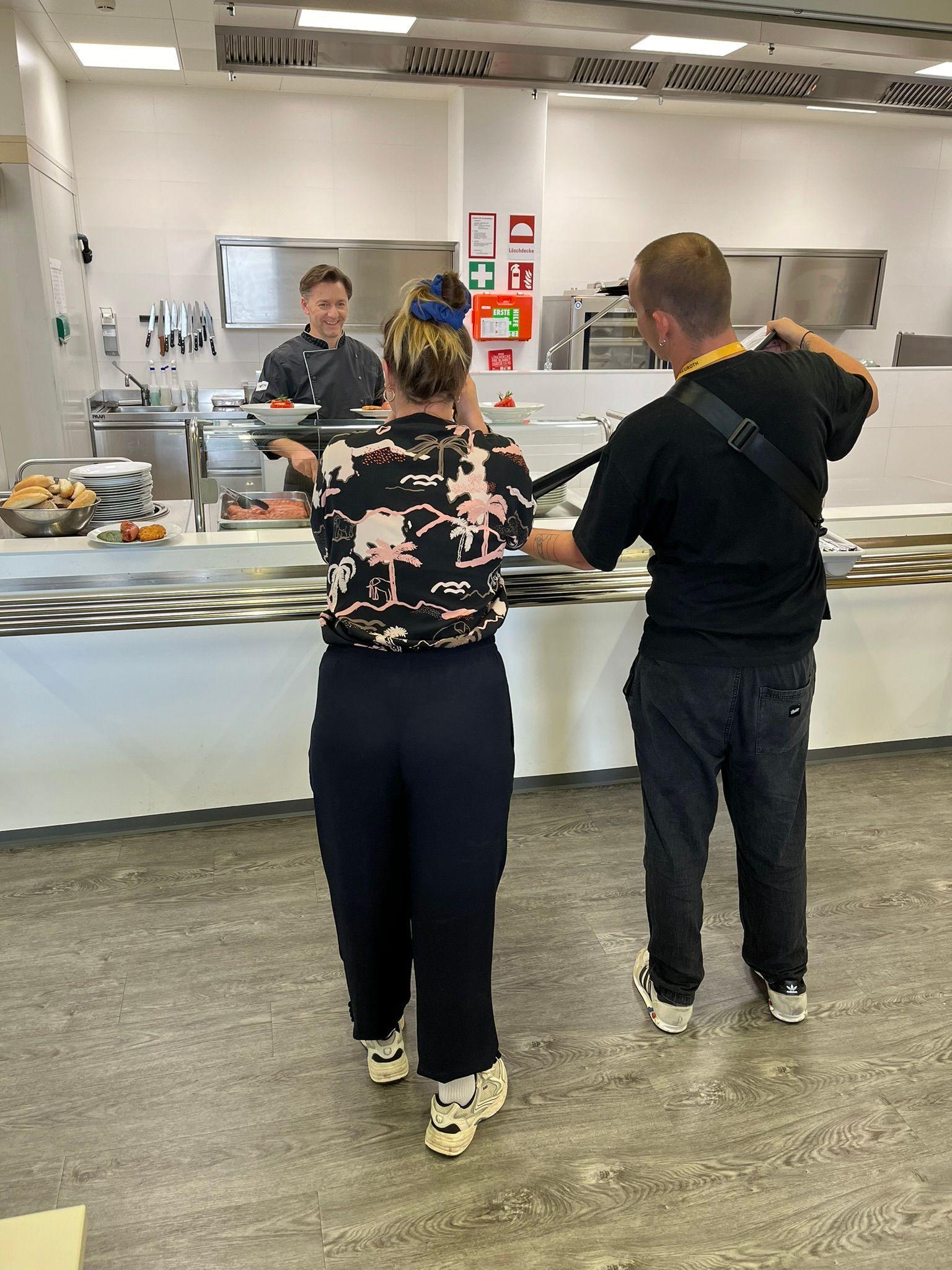 Behind the Scenes Karriere Fotoshooting Kantine