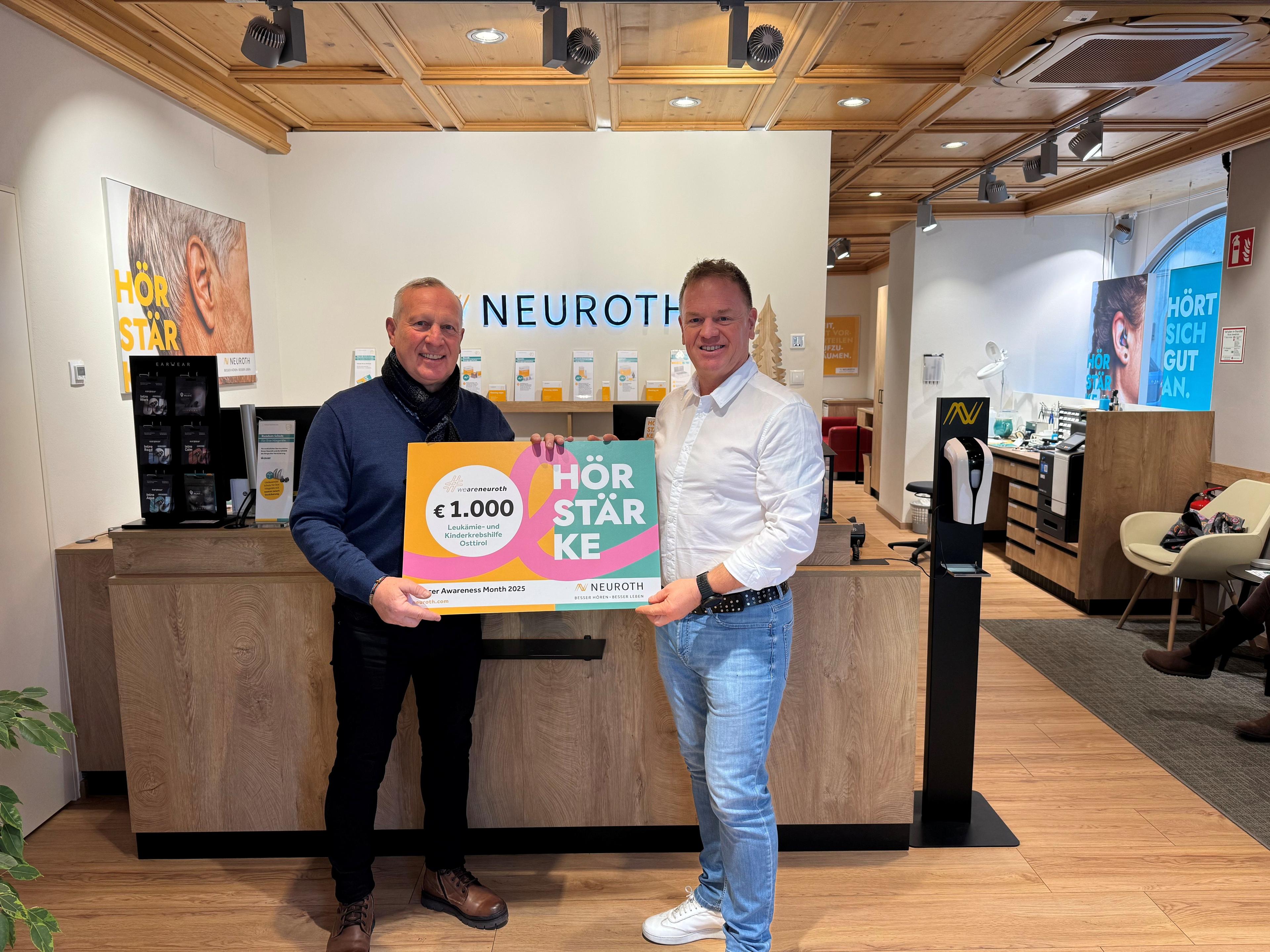 Cancer Awareness Month Spendenscheck Osttirol