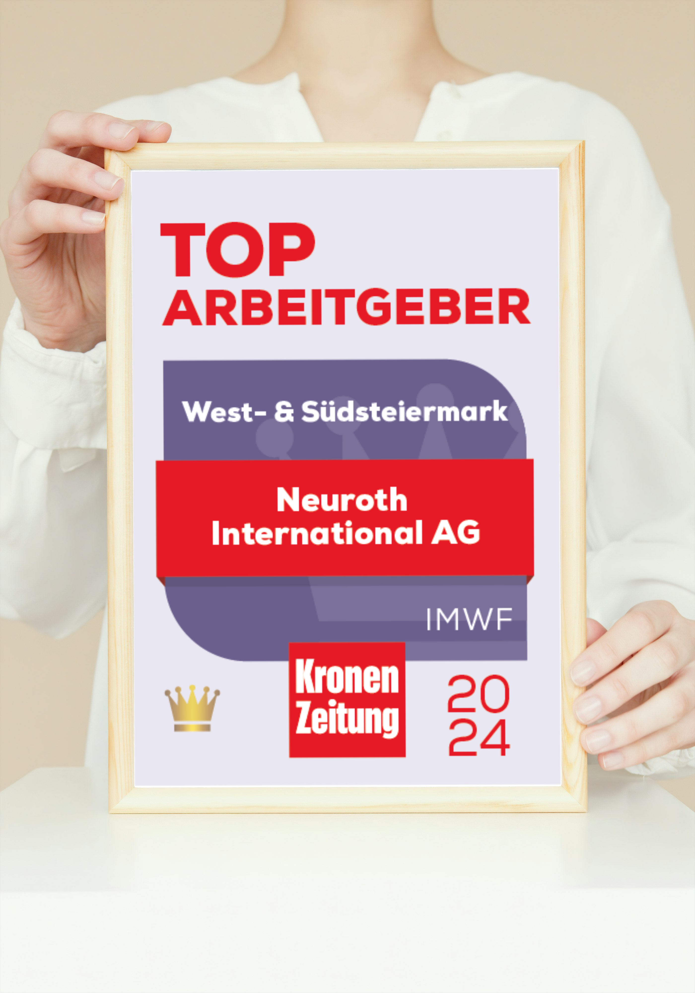 Top Arbeitgeber 2024 Siegel Award Kronen Zeitung